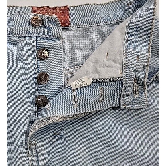 Vintage Mom Button Fly Jeans High Waist Tapered Light Wash Women's Size 9 26x28 - Picture 5 of 16